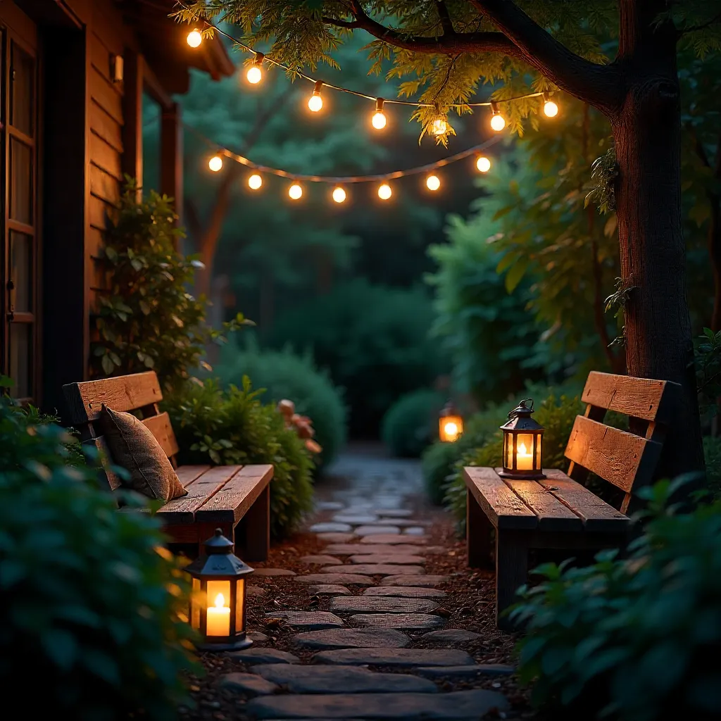 Solar-powered garden lights