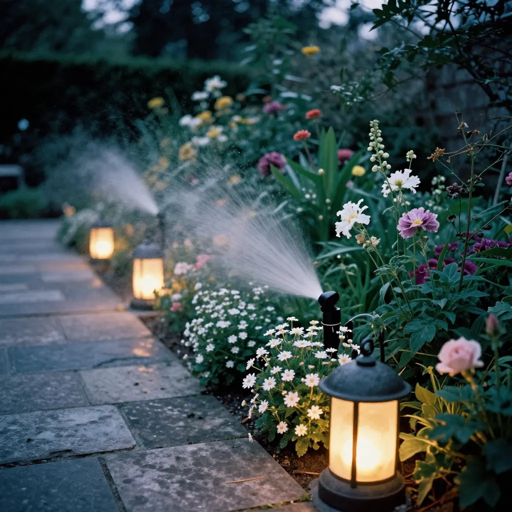Garden in natural light